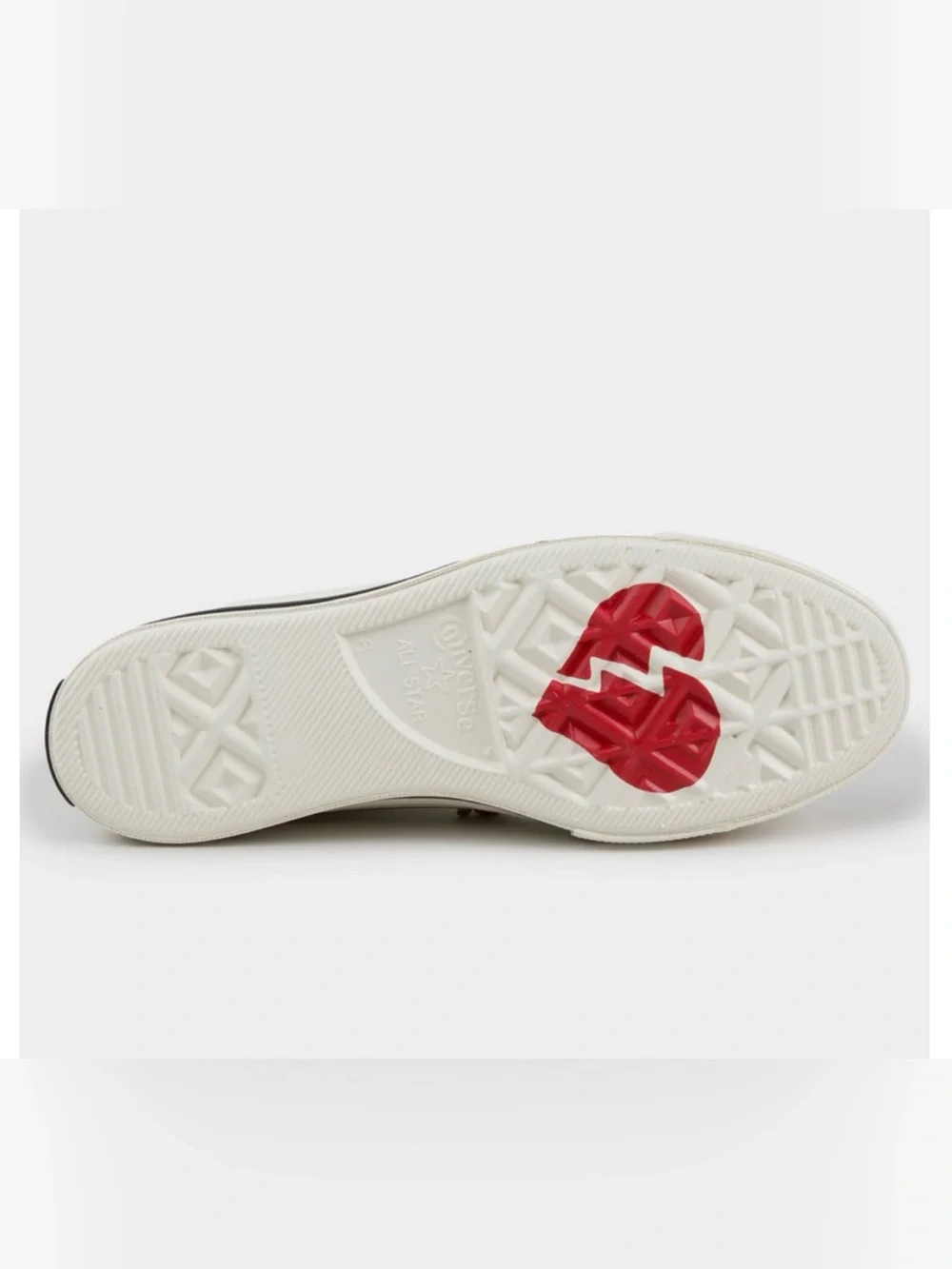 Canvas High-Top Sneakers with Rose Embroidery - White - Picture 3 of 7